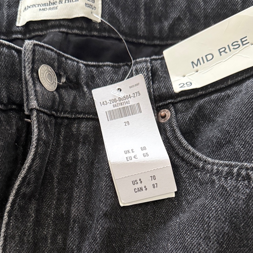 Abercrombie & Fitch Charcoal Denim Skirts - Picture 4 of 10
